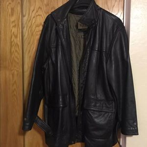 Wilson’s Leather trench coat